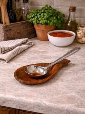 Acacia Wood Spoon Holder